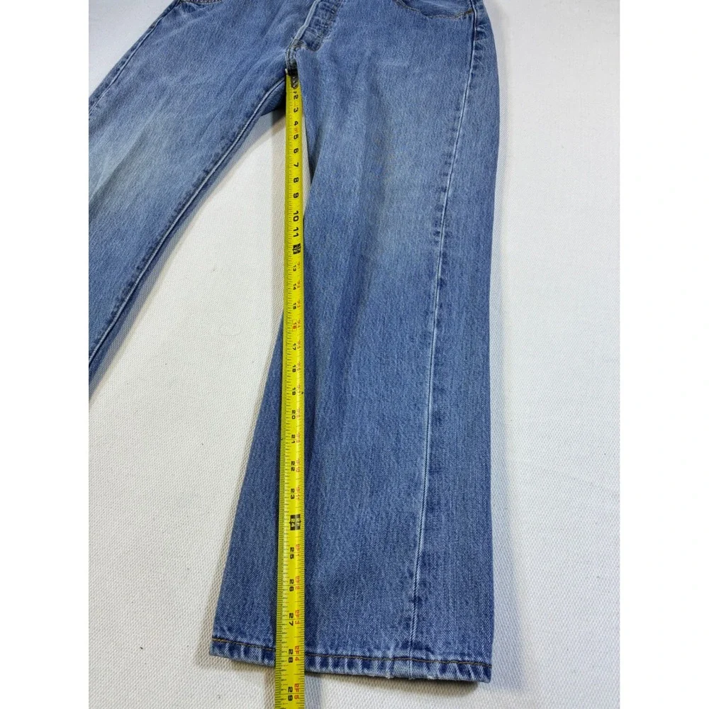 Vintage Levis 501 Original Straight Leg Blue Jeans Mens 38x30 Button Fly Medium‎